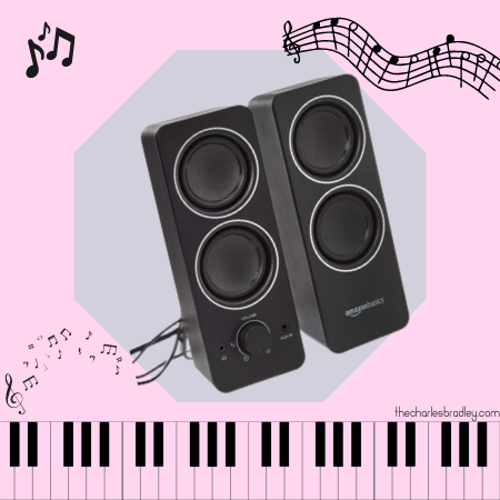 Amazon Basics AC Powered PC Multimedia External Speakers