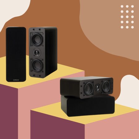 Micca OoO Bookshelf Speakers with 3-Inch Woofers and Silk Tweeter